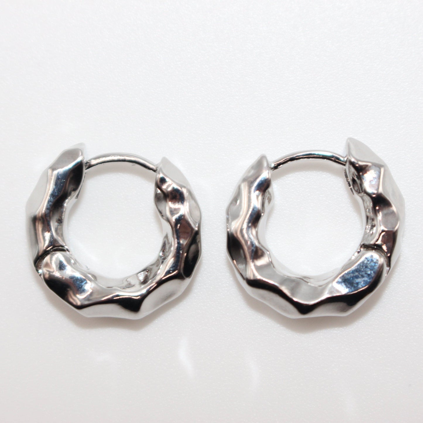 Embossed Hoop Earrings