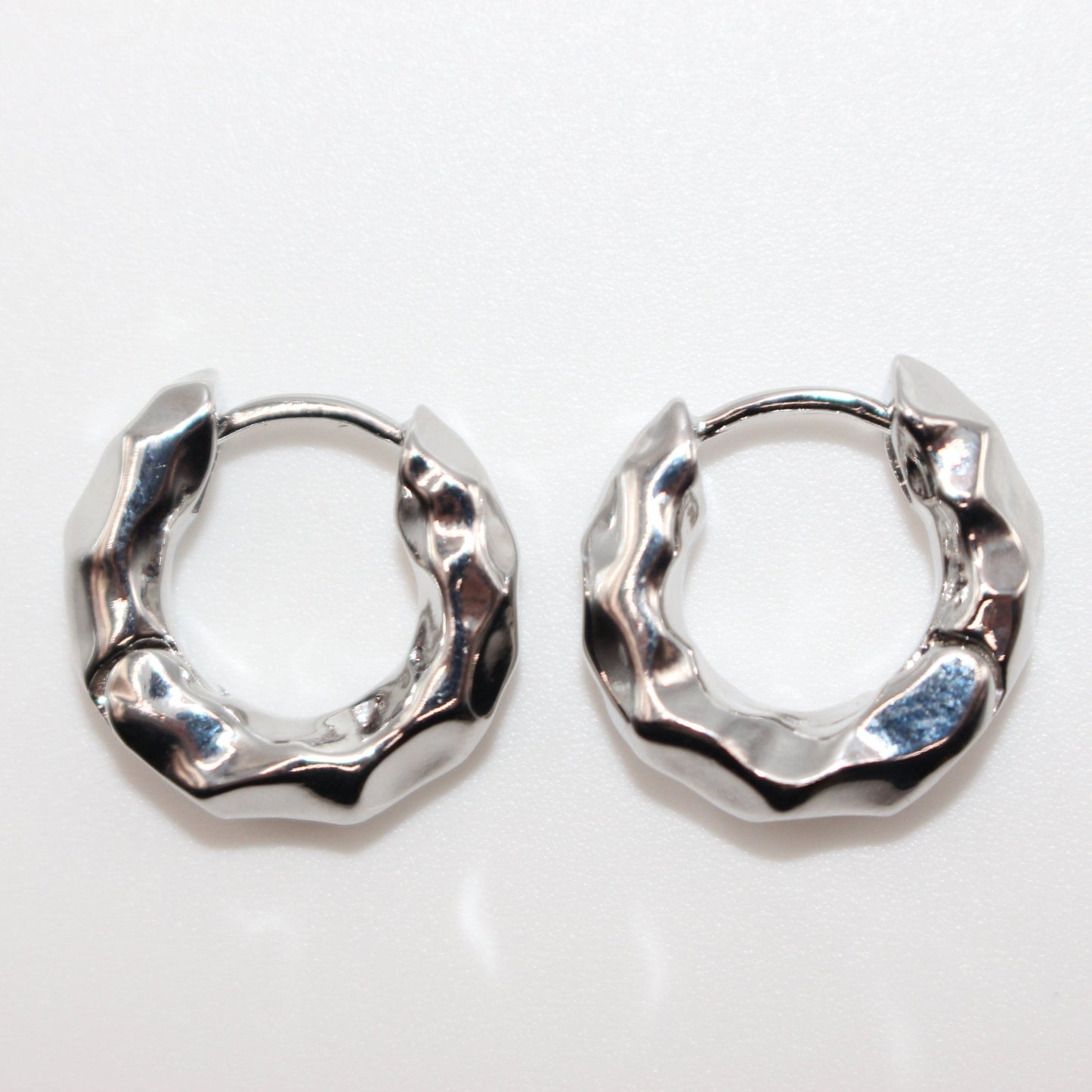 Chunky' embossed Hoops