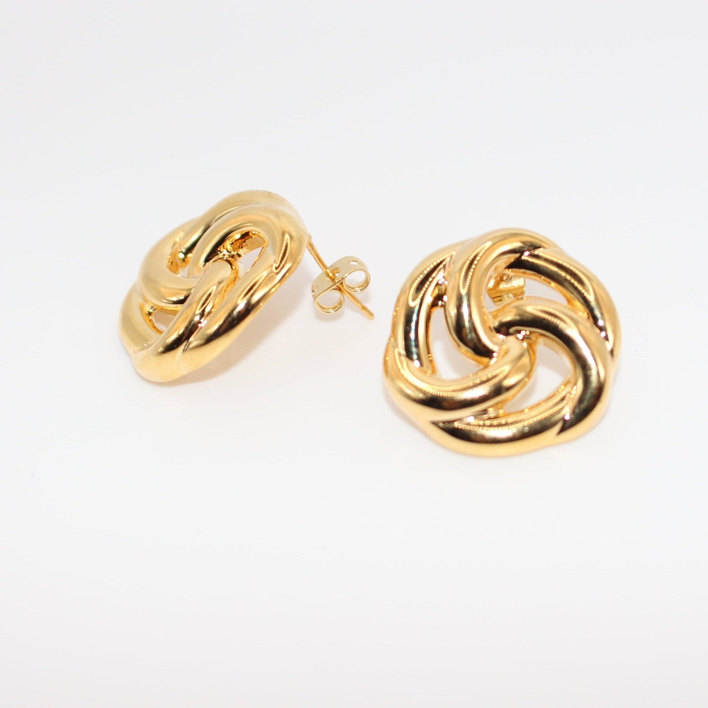 Golden Swirl earrings