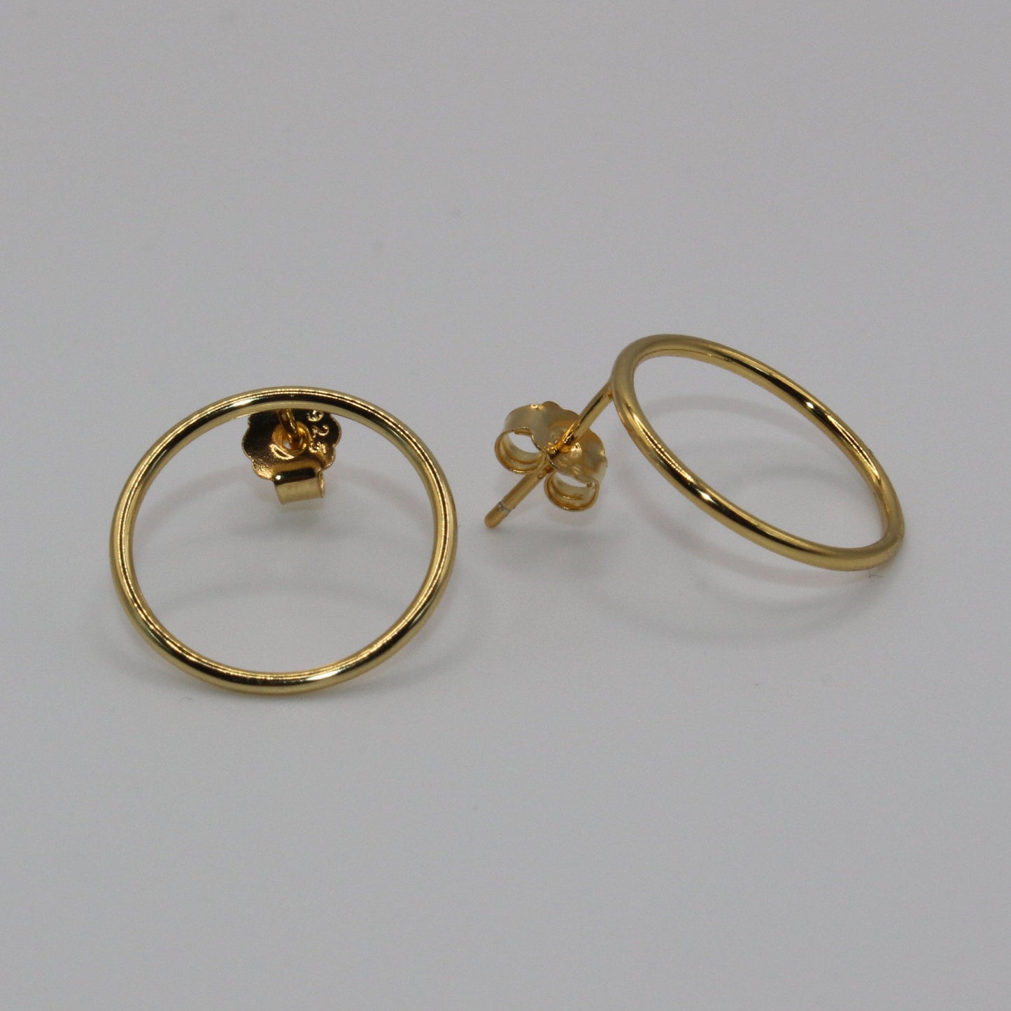 Thin Circle Stud Earrings
