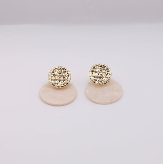 Champagne Aura Drop Earrings