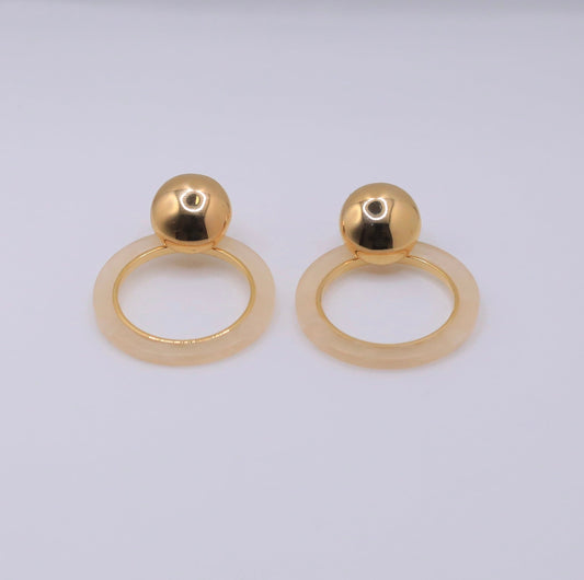 Halo Orb Drop Earrings