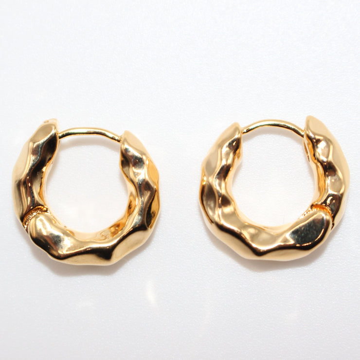 Embossed Hoop Earrings