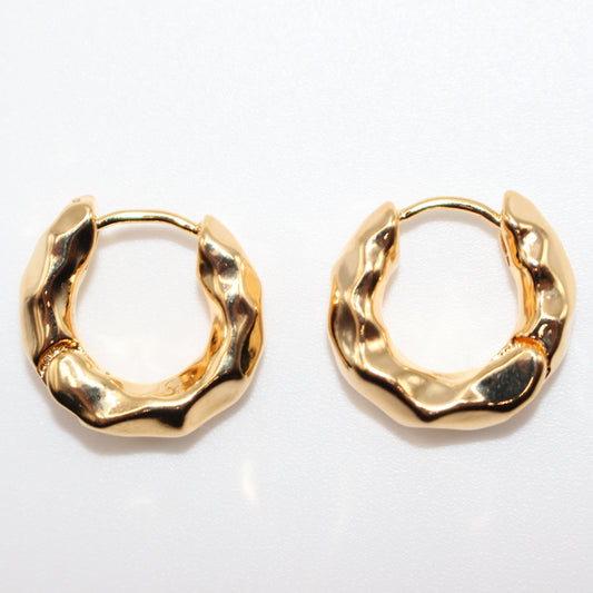 Embossed Hoop Earrings