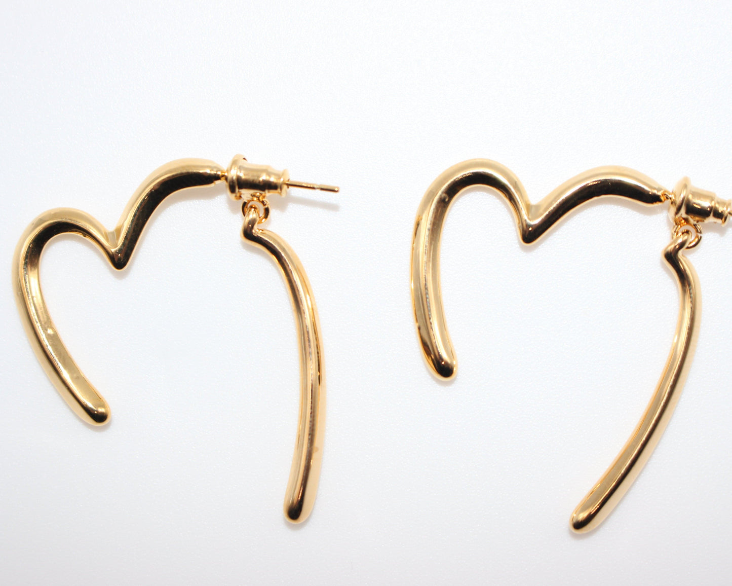 Heart Half Earrings