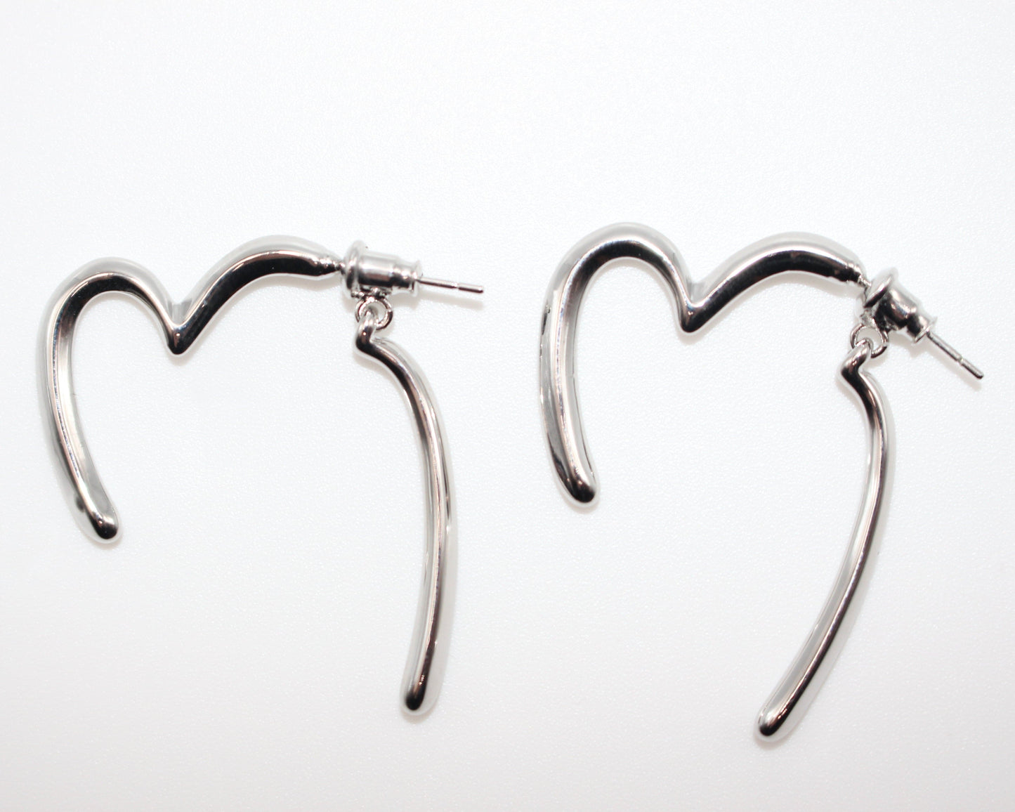 Heart Half Earrings