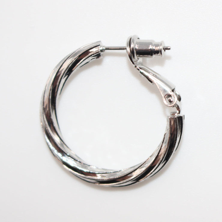 Twisting Snake Hoop Earring