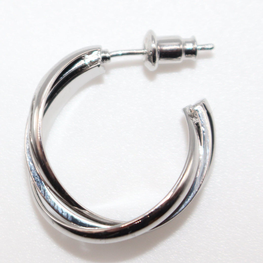 image Twisted Gold Hoop Earrings