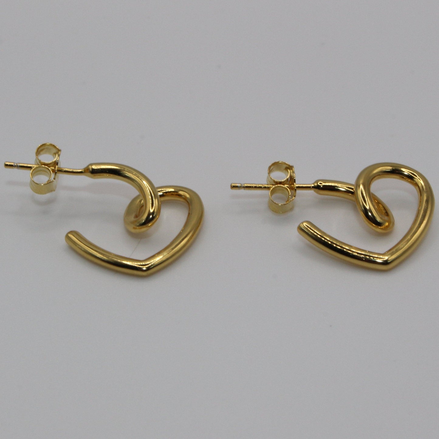 Minimalist Heart Stud Earrings