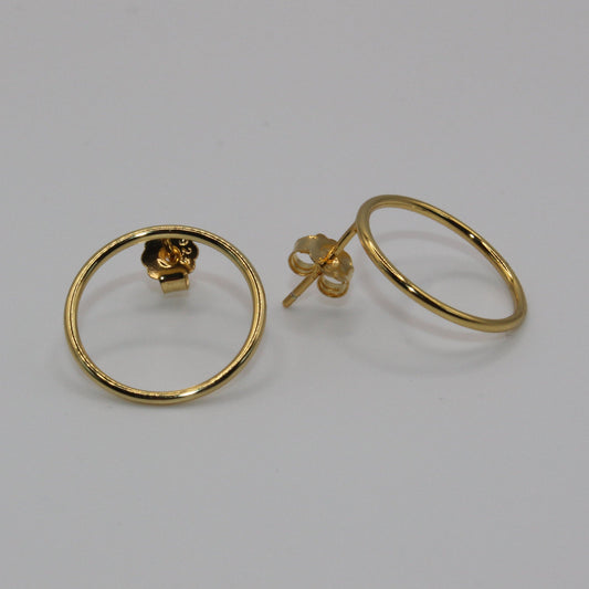 Thin Circle Stud Earrings