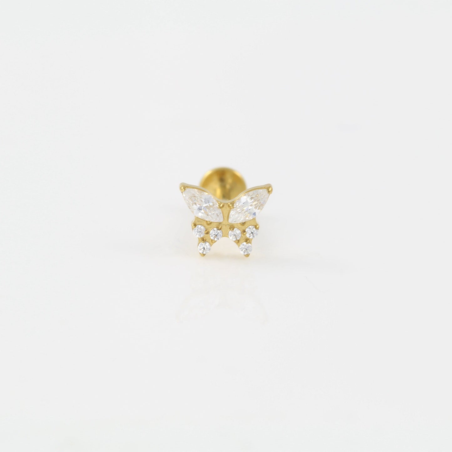 Butterfly Labret Piercing