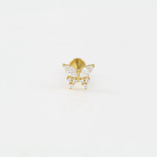 Butterfly Labret Piercing