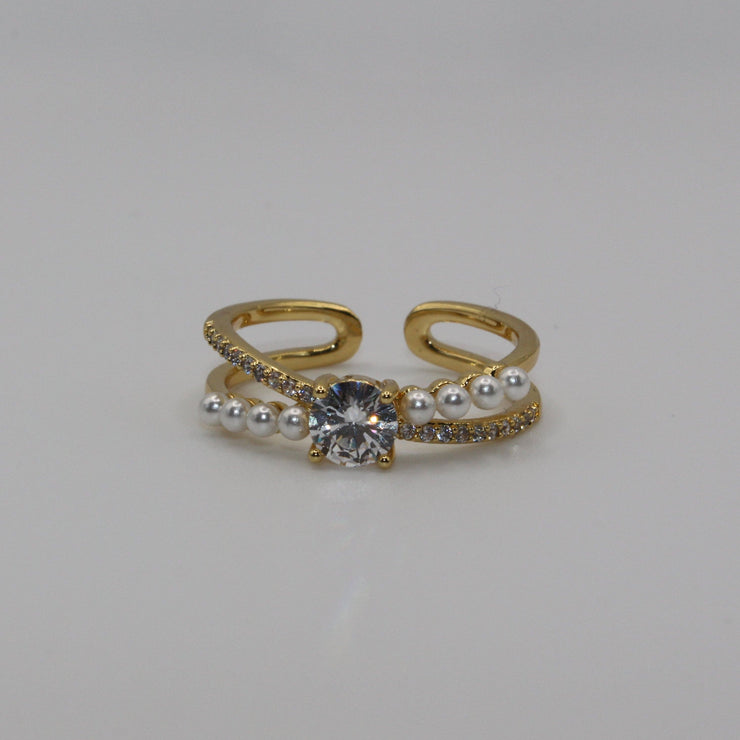 Sparkle Crossover Ring