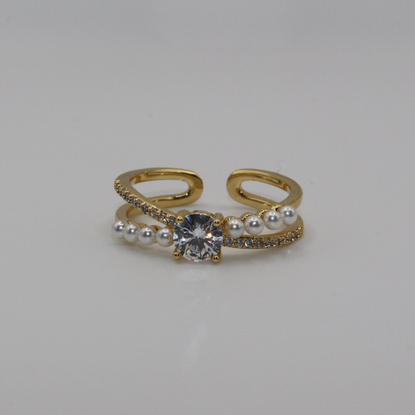 Sparkle Crossover Ring