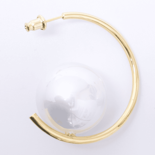 Orbital Pearl Hoops
